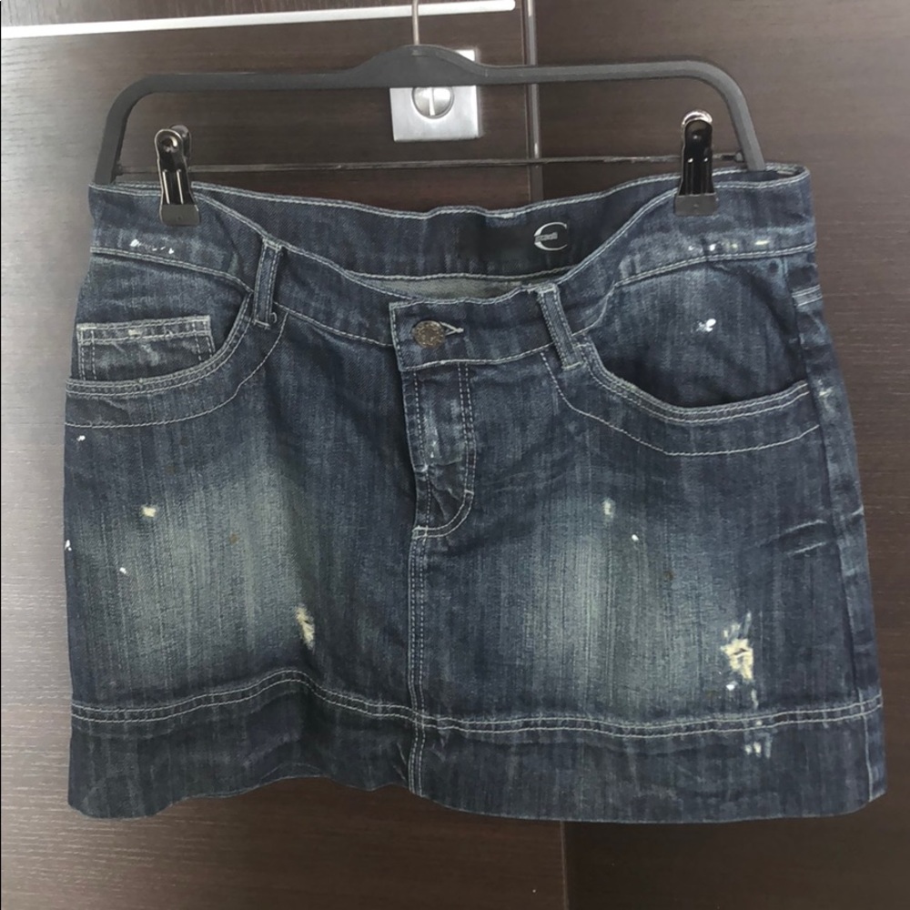 Just Cavalli denim mini skirt